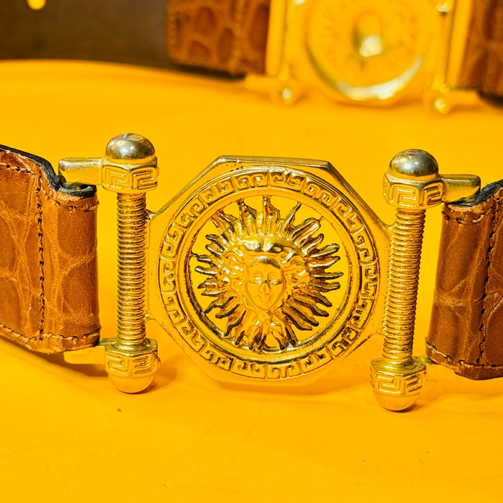 Franco Masotti Brown Leather Belt - Picture 6 of 14